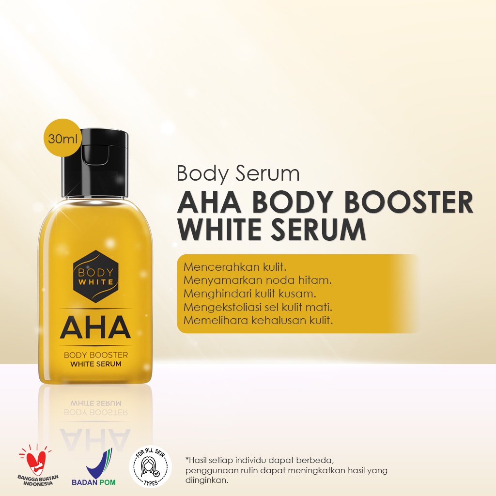 body white aha body booster white serum 30ml & 100ml body white aha body booster white serum 30ml & 100ml