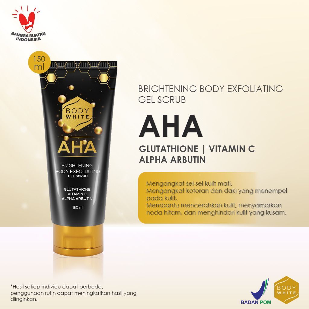 body white aha brightening body exfoliating gel scrub 150ml body white aha brightening body exfoliating gel scrub 150ml