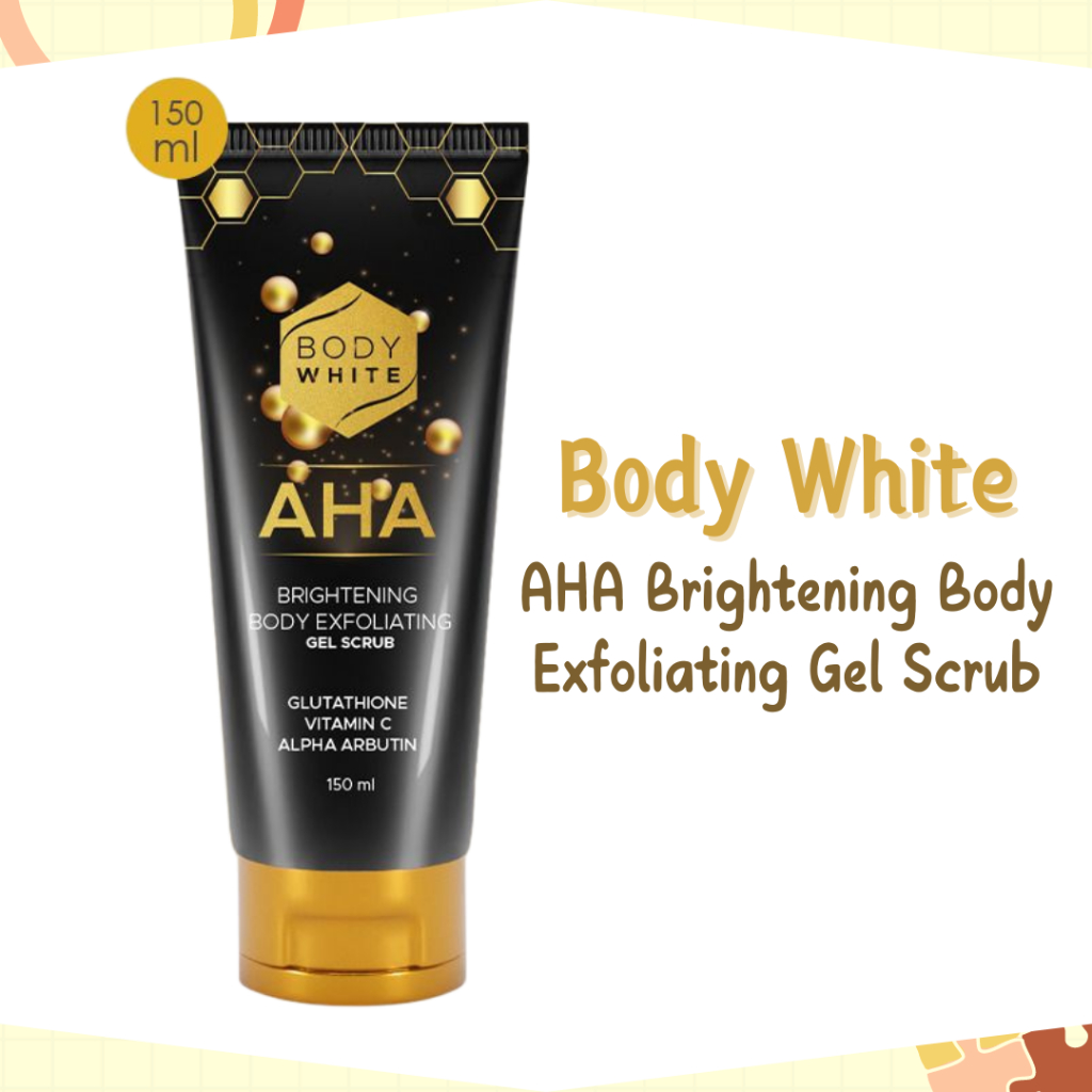 body white aha brightening body exfoliating gel scrub 150ml body white aha brightening body exfoliating gel scrub 150ml