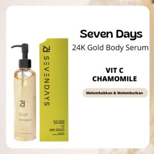 seven days 24k gold black opium body serum 250ml