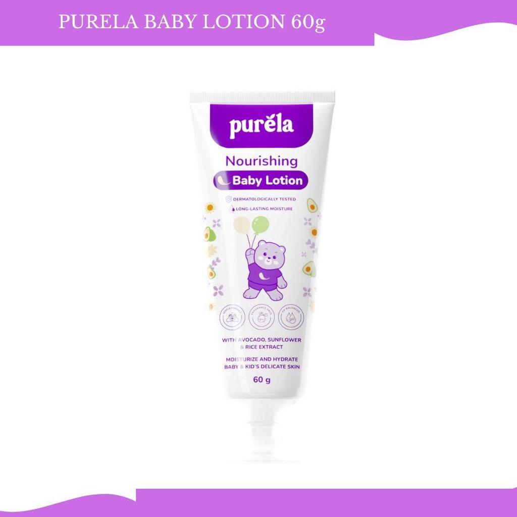 purela nourishing baby lotion 60ml/losion bayi dan anak purela nourishing baby lotion 60ml/losion bayi dan anak