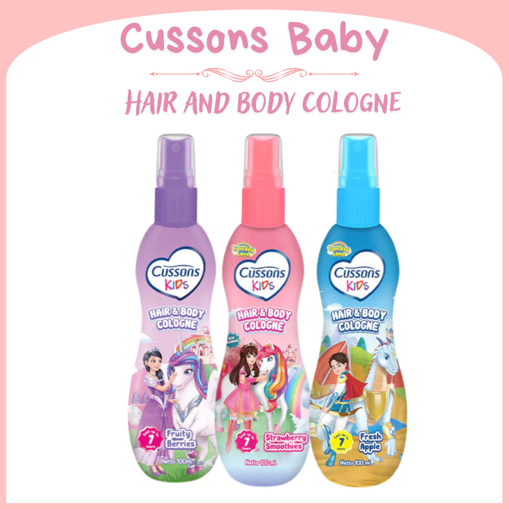 cussons kids hair and body cologne 100ml/parfum anak cussons kids hair and body cologne 100ml/parfum anak