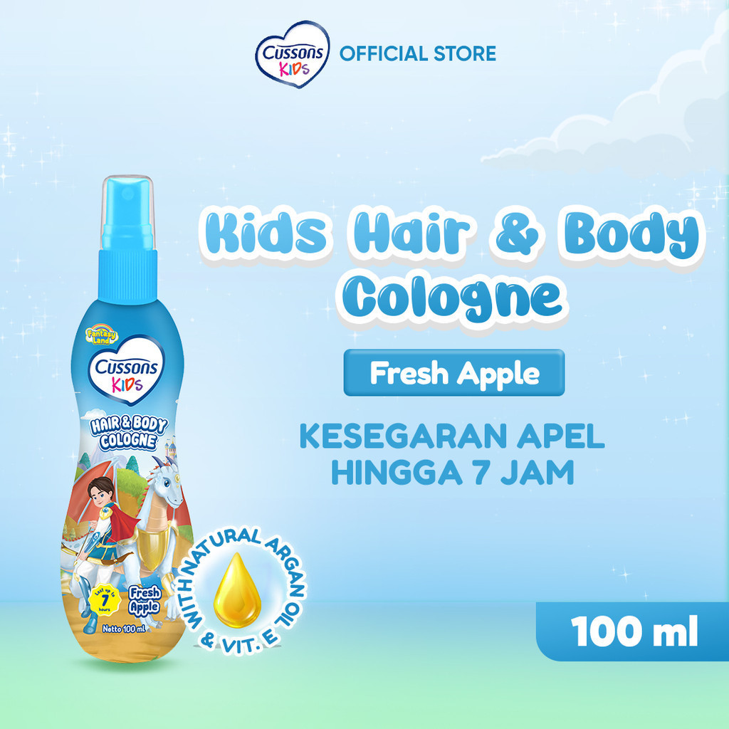 cussons kids hair and body cologne 100ml/parfum anak cussons kids hair and body cologne 100ml/parfum anak