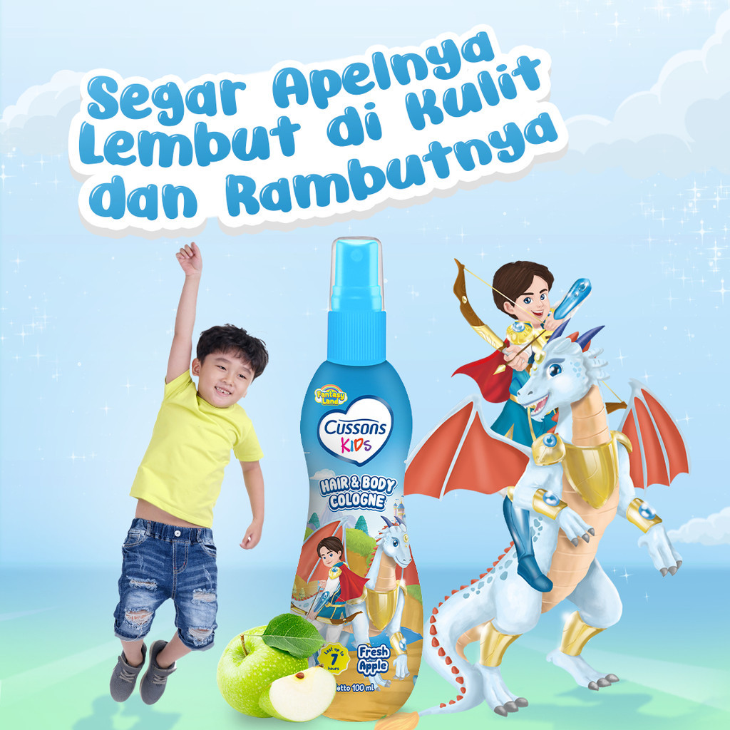 cussons kids hair and body cologne 100ml/parfum anak cussons kids hair and body cologne 100ml/parfum anak