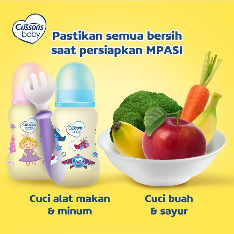 cussons baby liquid cleanser 450ml plus 300ml/cairan pencuci botol cussons baby liquid cleanser 450ml plus 300ml/cairan pencuci botol