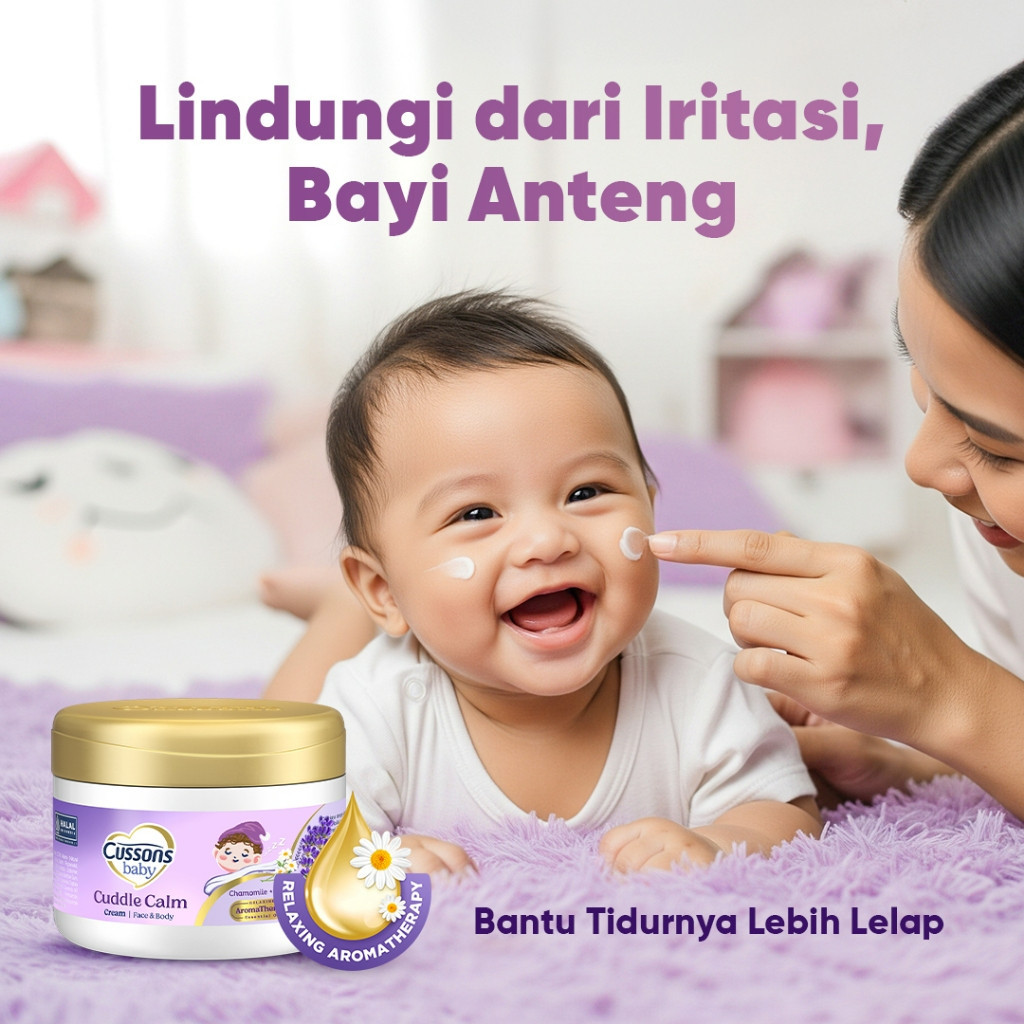 cussons baby cuddle calm face and body cream 50g/krim bayi cussons baby cuddle calm face and body cream 50g/krim bayi