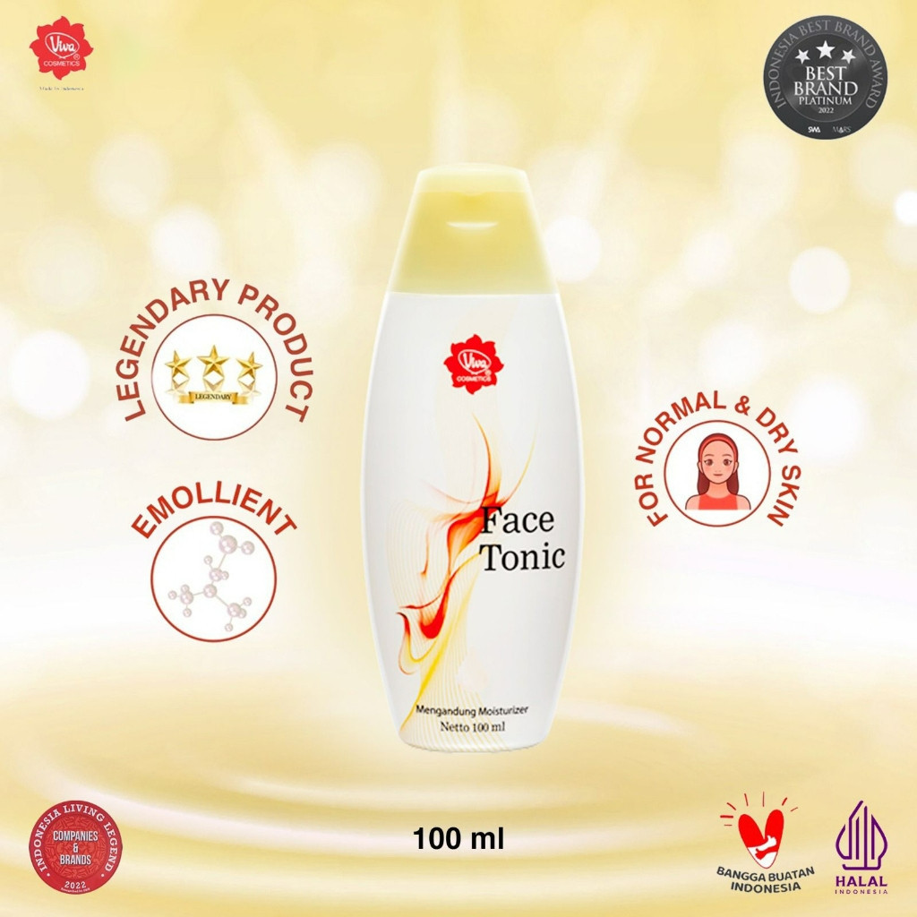 viva face tonic 100ml and 200ml/toner wajah viva face tonic 100ml and 200ml/toner wajah