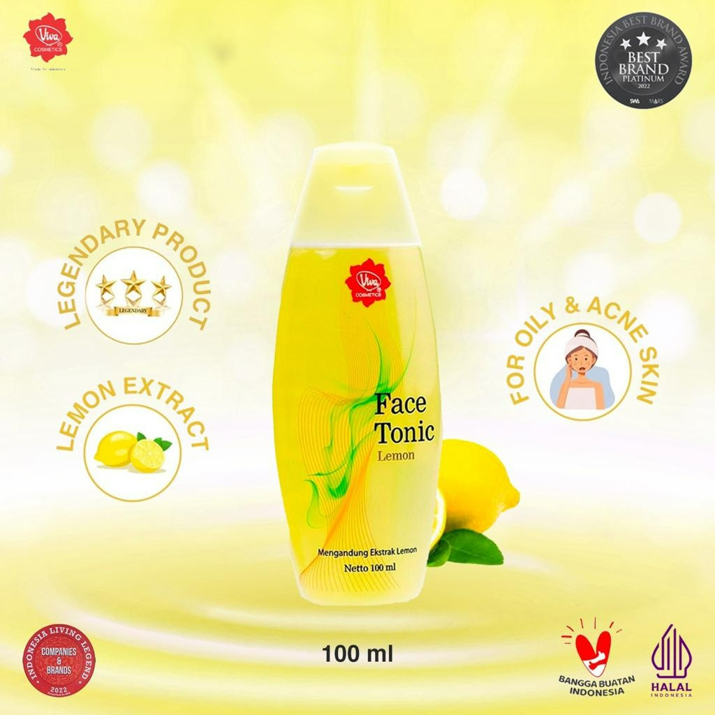 viva face tonic 100ml and 200ml/toner wajah viva face tonic 100ml and 200ml/toner wajah