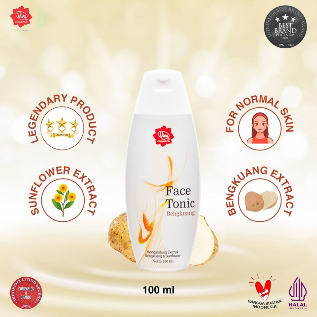 viva face tonic 100ml and 200ml/toner wajah viva face tonic 100ml and 200ml/toner wajah