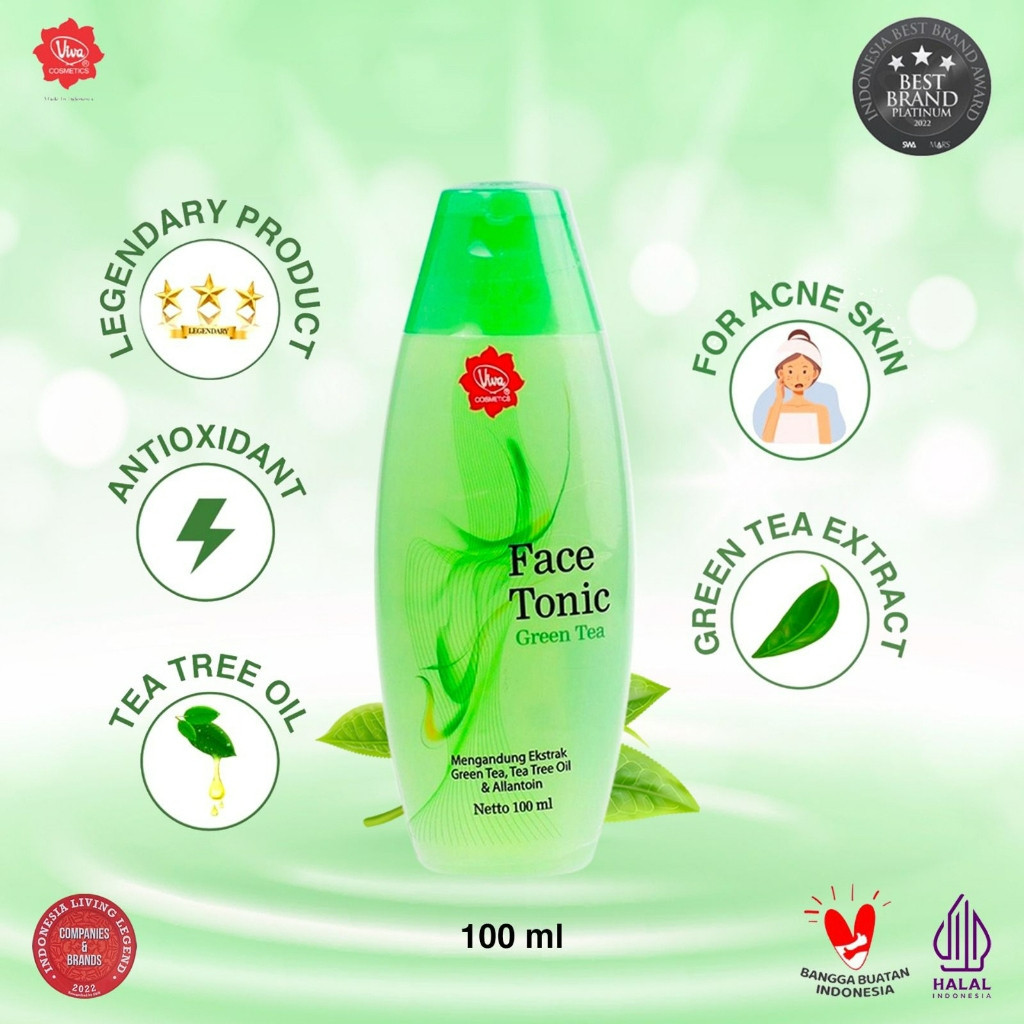 viva face tonic 100ml and 200ml/toner wajah viva face tonic 100ml and 200ml/toner wajah