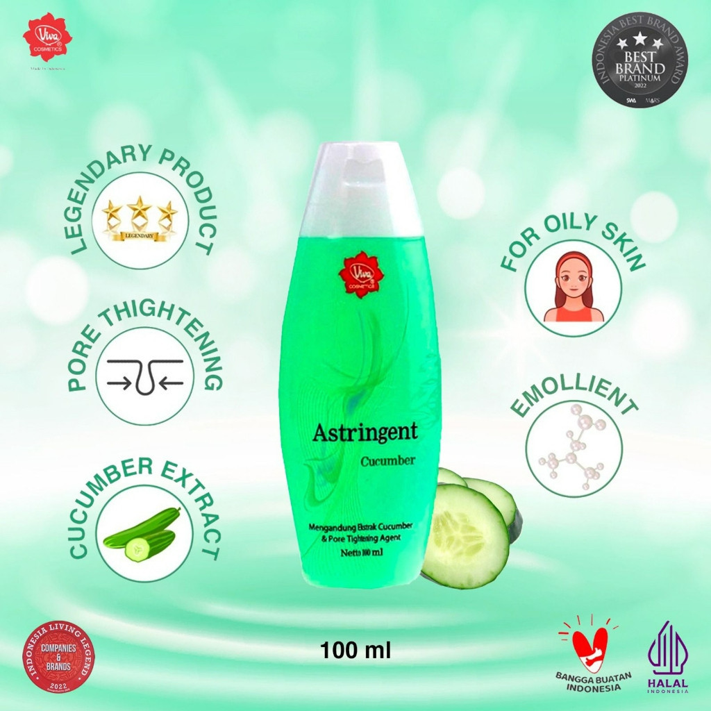 viva face tonic 100ml and 200ml/toner wajah viva face tonic 100ml and 200ml/toner wajah