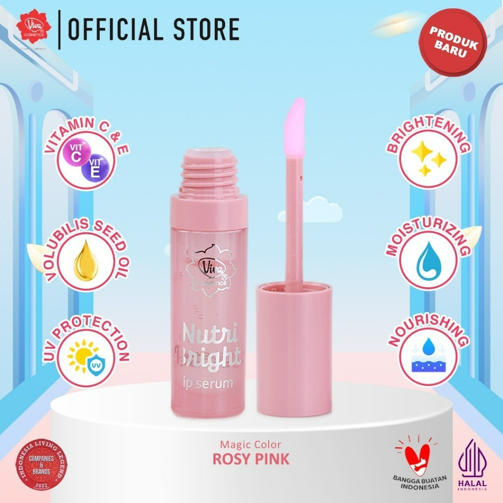 viva nutri bright lip serum 2.5ml/serum bibir viva nutri bright lip serum 2.5ml/serum bibir