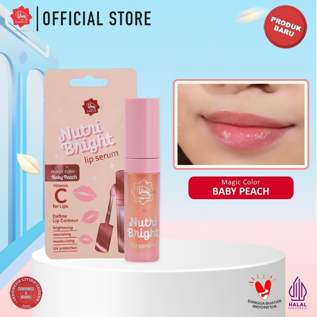 viva nutri bright lip serum 2.5ml/serum bibir viva nutri bright lip serum 2.5ml/serum bibir