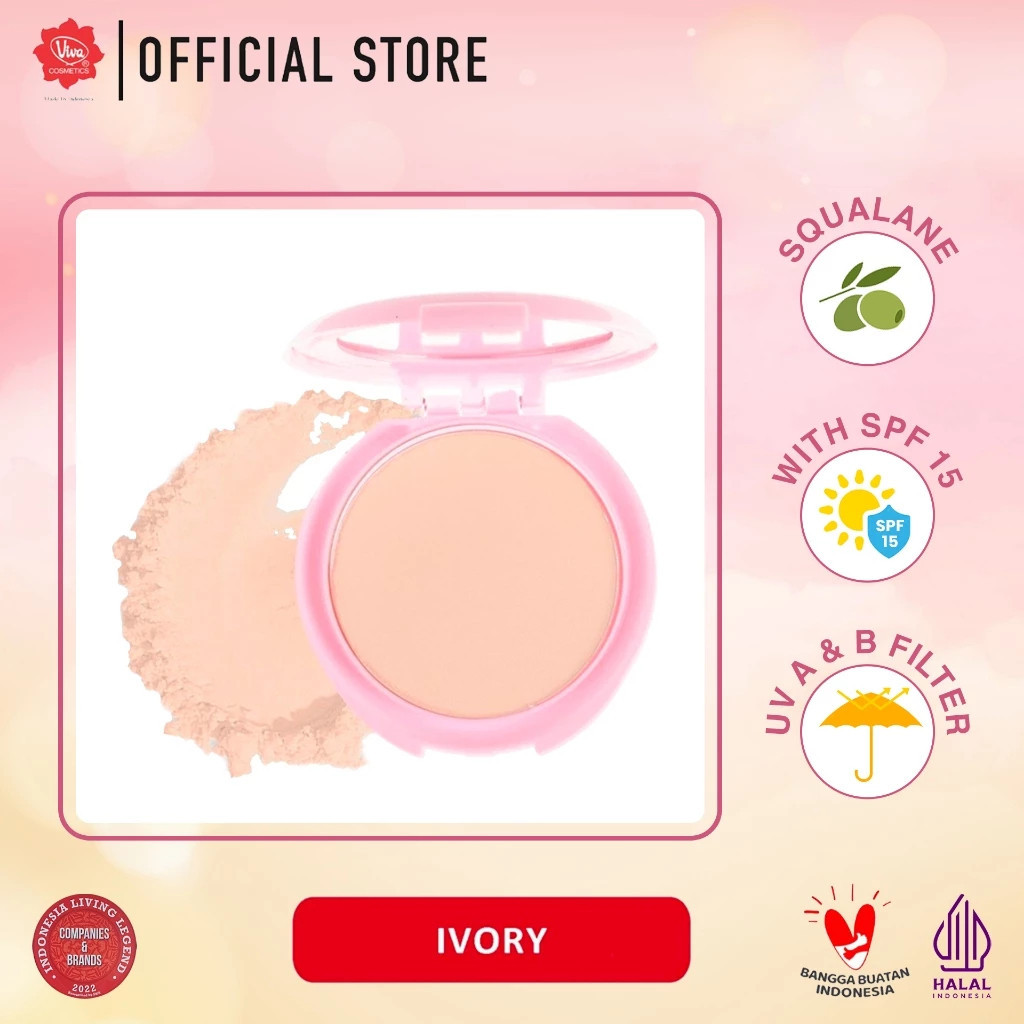 viva bright beauty compact powder spf 15 15g/bedak padat viva bright beauty compact powder spf 15 15g/bedak padat