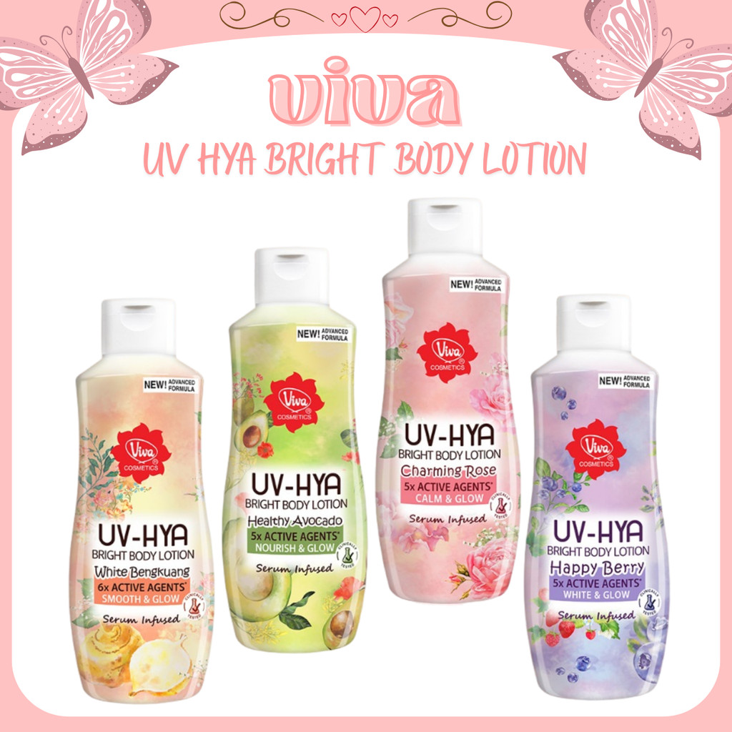 viva uv hya bright body lotion 185ml/losion tubuh viva uv hya bright body lotion 185ml/losion tubuh