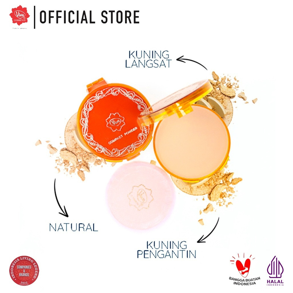 viva compact powder 19g/bedak padat viva compact powder 19g/bedak padat