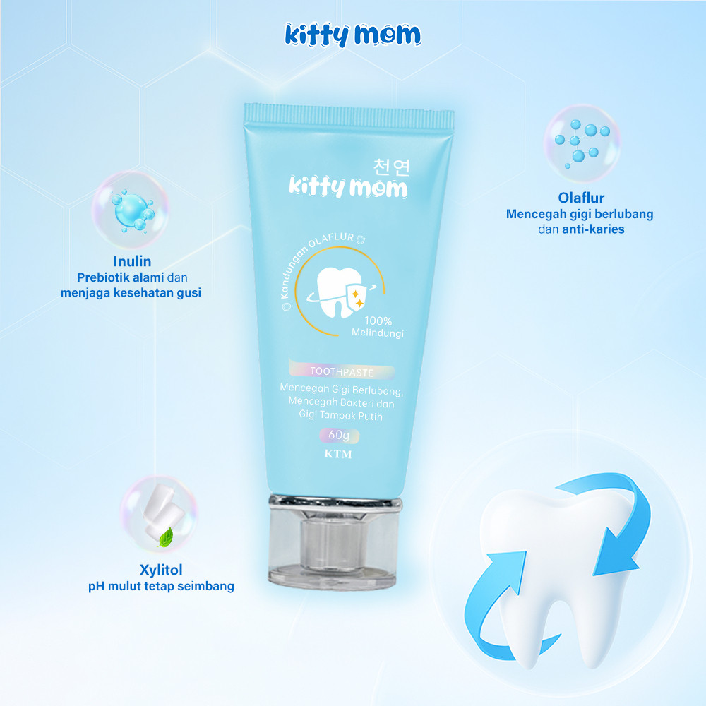 kitty mom toothpaste 60g/pasta gigi kitty mom toothpaste 60g/pasta gigi