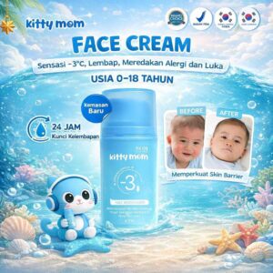 kitty mom baby face cream moisturizer 50g/krim wajah bayi