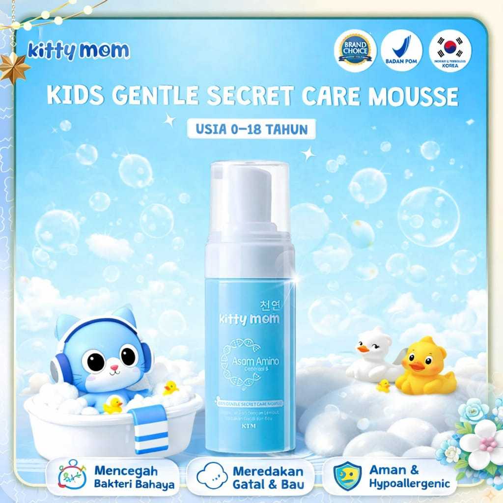 kitty mom gentle secret care mousse 100ml/perawatan lembut untuk area sensitif kitty mom gentle secret care mousse 100ml/perawatan lembut untuk area sensitif