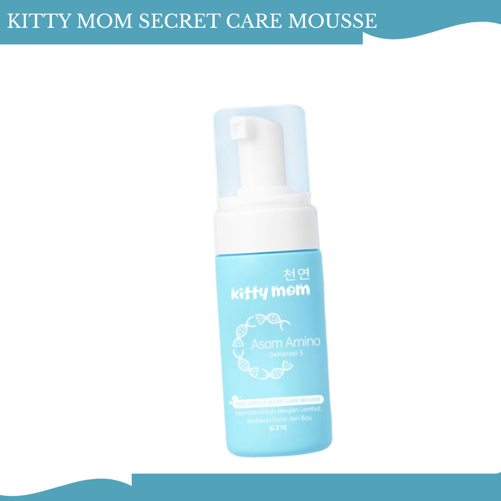 kitty mom gentle secret care mousse 100ml/perawatan lembut untuk area sensitif kitty mom gentle secret care mousse 100ml/perawatan lembut untuk area sensitif