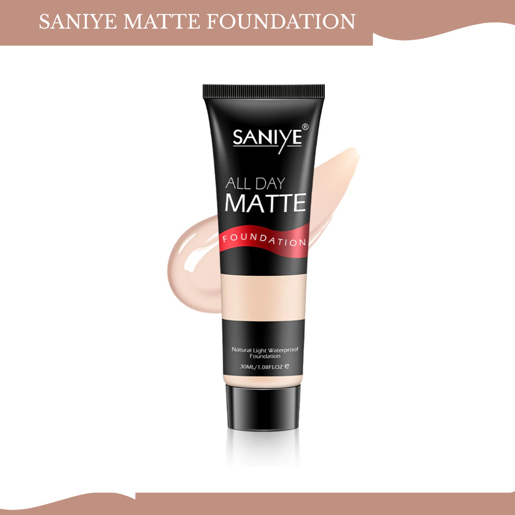 saniye all day matte foundation 30ml/alas bedak saniye all day matte foundation 30ml/alas bedak