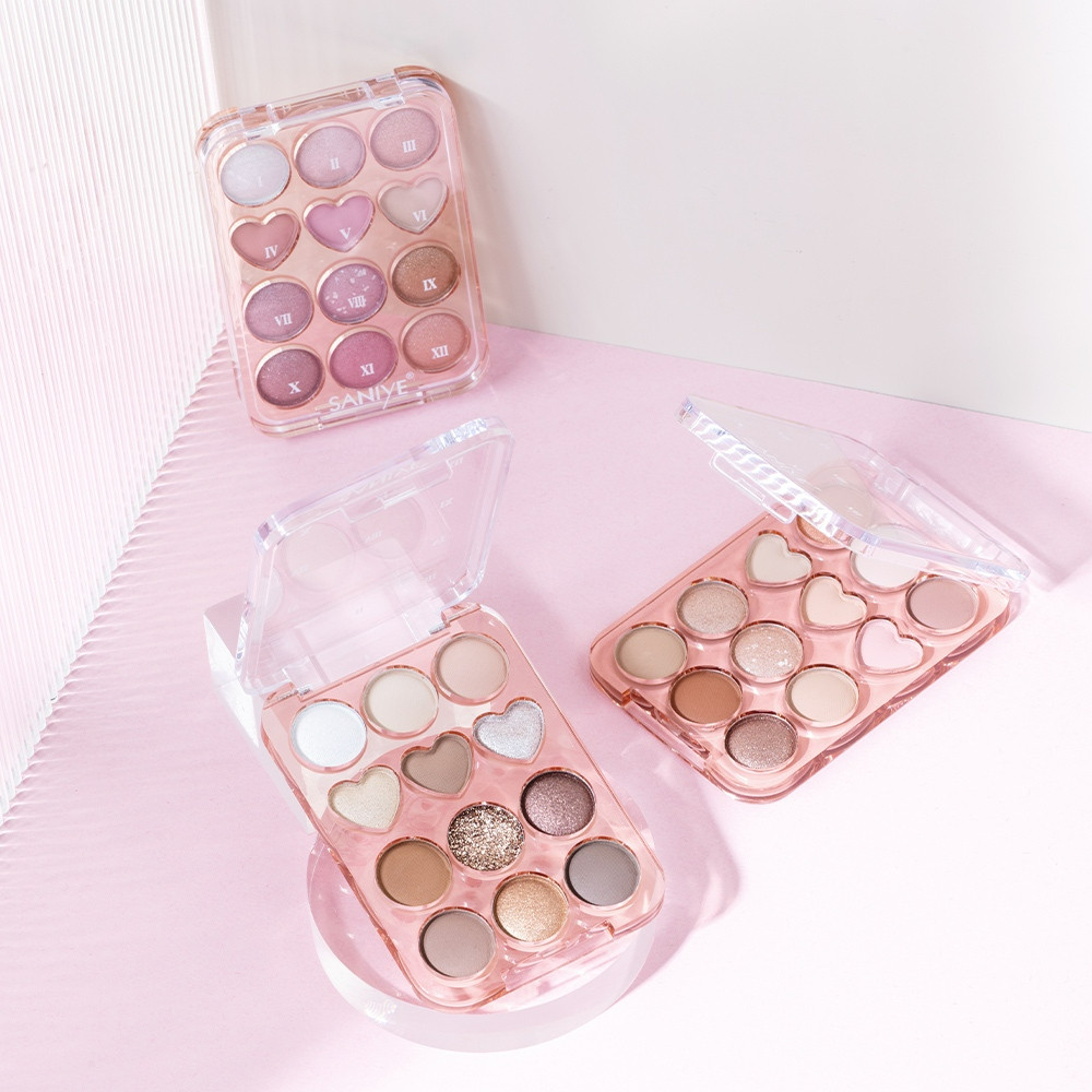 saniye 12 colors sweetheart eyeshadow palette 18g/perona mata saniye 12 colors sweetheart eyeshadow palette 18g/perona mata