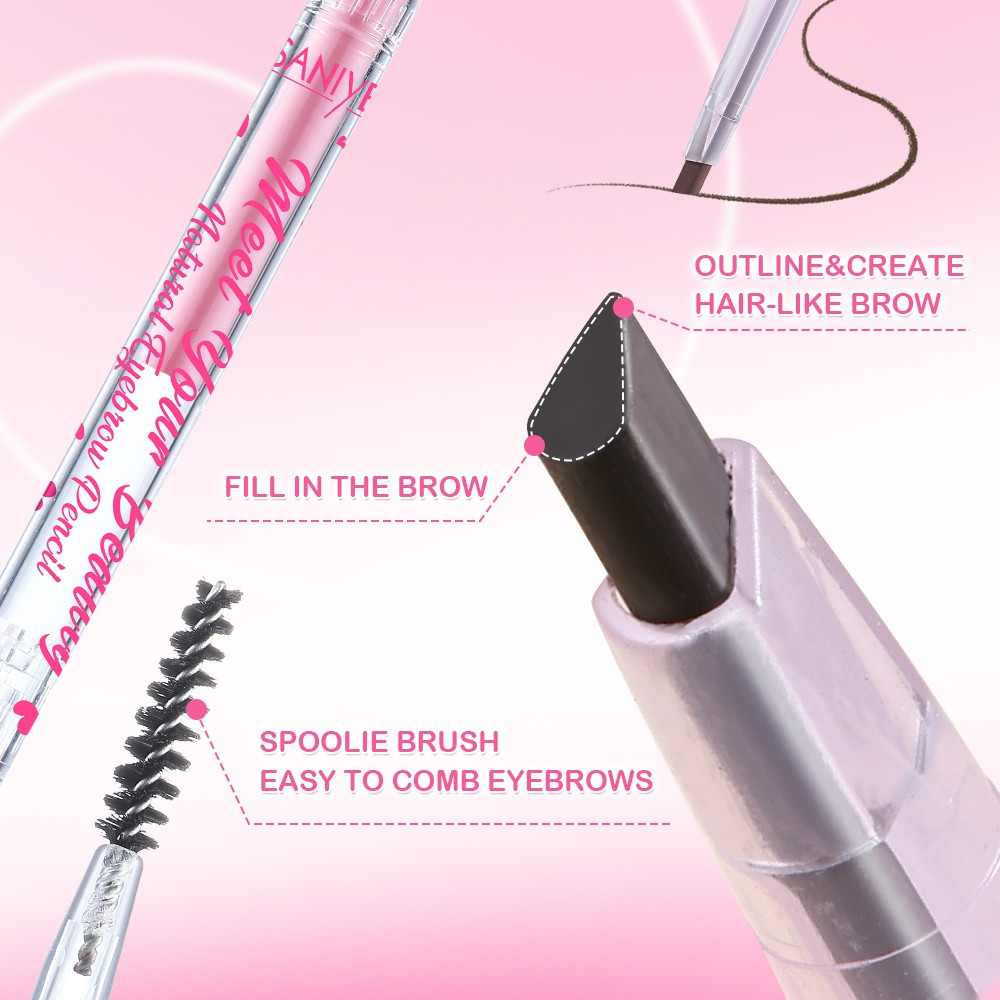 saniye natural eyebrow pencil waterproof long lasting/pensil alis saniye natural eyebrow pencil waterproof long lasting/pensil alis