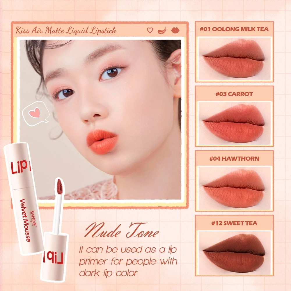 saniye lip matte velvet mousse 4ml saniye lip matte velvet mousse 4ml