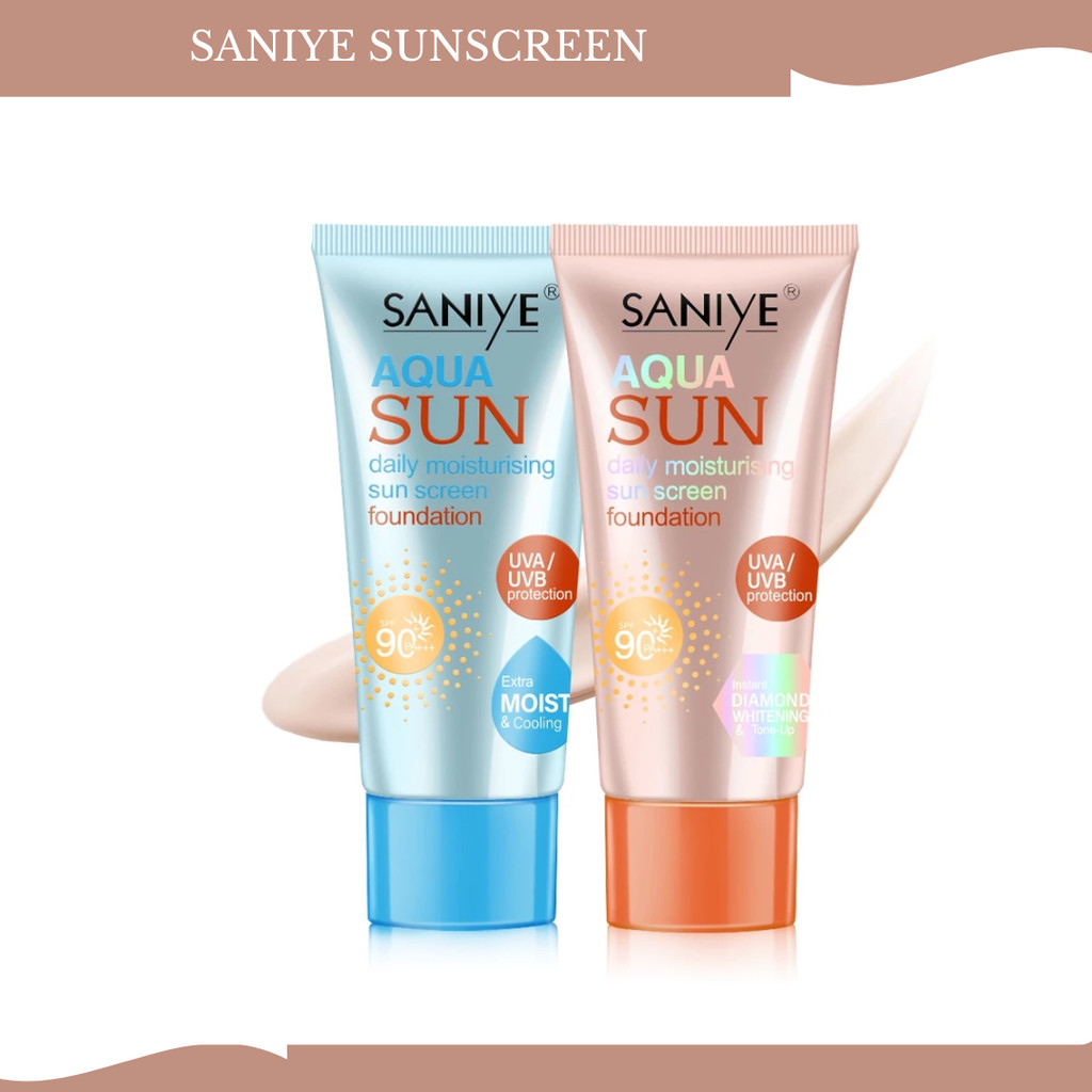 saniye aqua sunscreen spf 50 waterproof 65ml/tabir surya saniye aqua sunscreen spf 50 waterproof 65ml/tabir surya