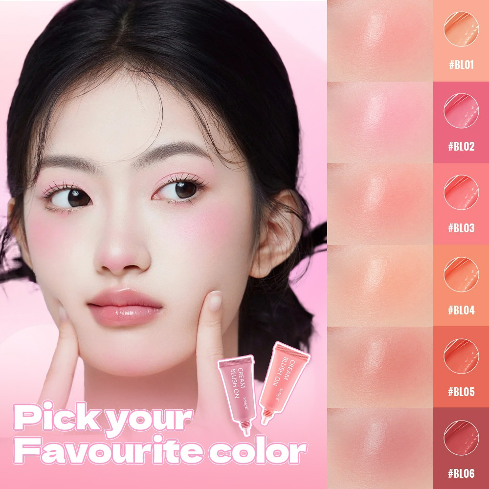 saniye cream blush on 8ml/perona pipi saniye cream blush on 8ml/perona pipi