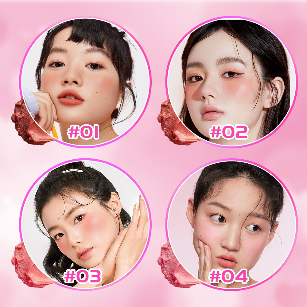 saniye cream blush on 2.3g/perona pipi saniye cream blush on 2.3g/perona pipi
