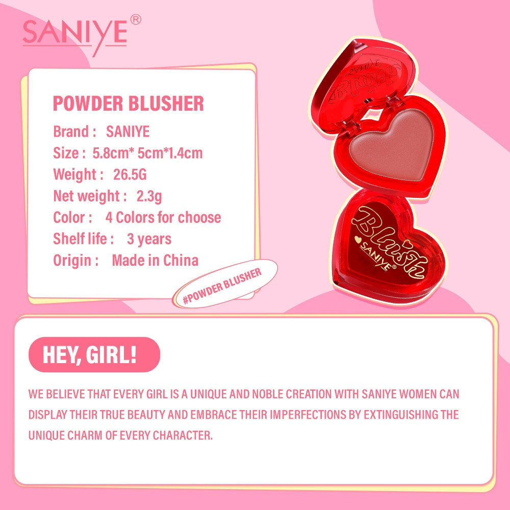 saniye cream blush on 2.3g/perona pipi saniye cream blush on 2.3g/perona pipi