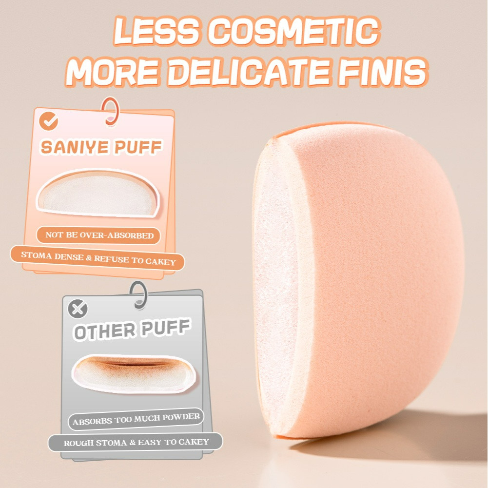 saniye 4pcs make up puff finger/spons alas bedak saniye 4pcs make up puff finger/spons alas bedak