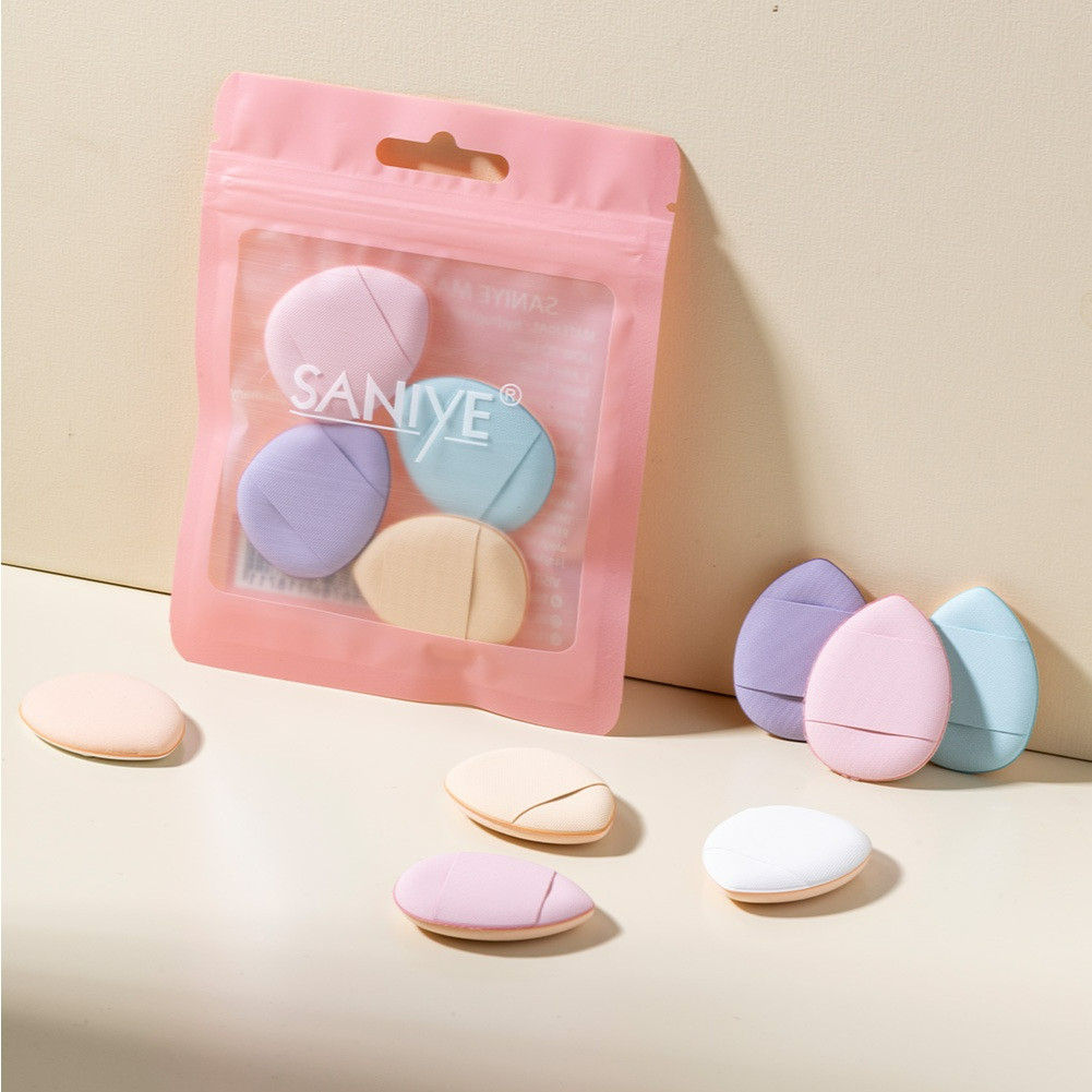 saniye 4pcs make up puff finger/spons alas bedak saniye 4pcs make up puff finger/spons alas bedak