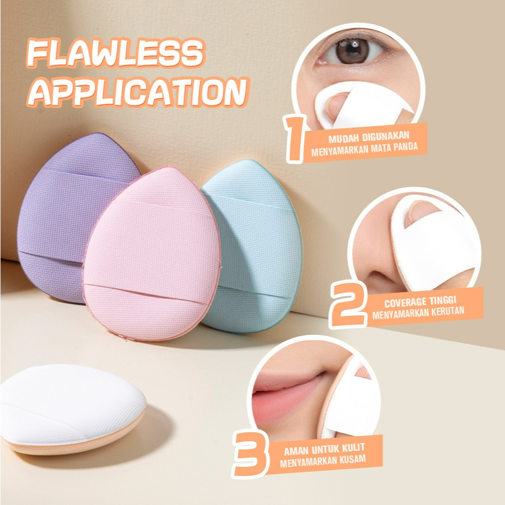 saniye 4pcs make up puff finger/spons alas bedak saniye 4pcs make up puff finger/spons alas bedak