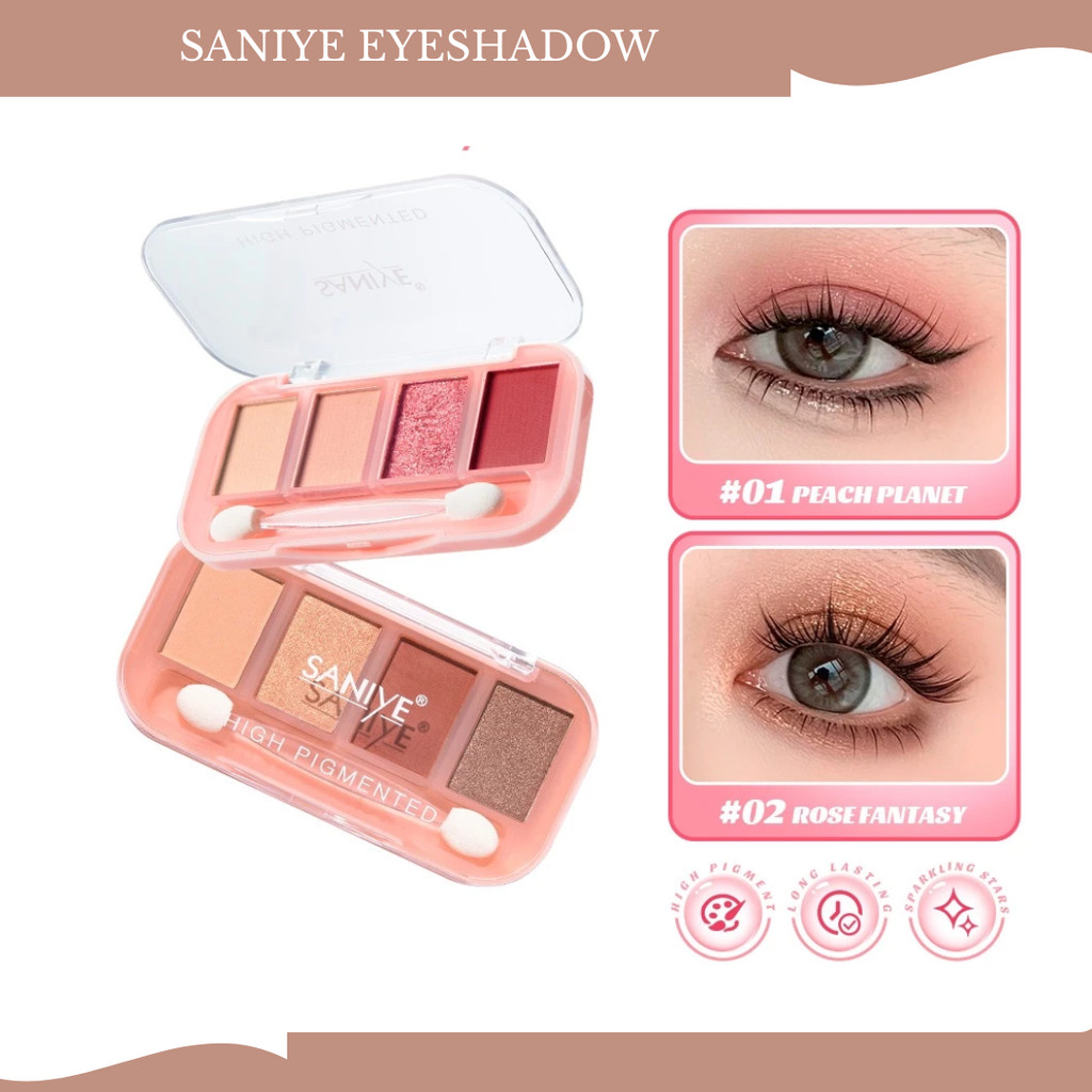 saniye 4 colors eyeshadow palette 4.5g/perona mata saniye 4 colors eyeshadow palette 4.5g/perona mata