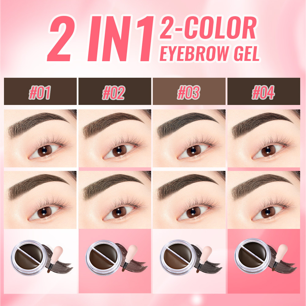 saniye 2in1 eyebrow gel 6g saniye 2in1 eyebrow gel 6g