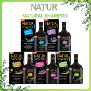 natur natural shampoo 80ml 140ml and 270ml/perawatan rambut