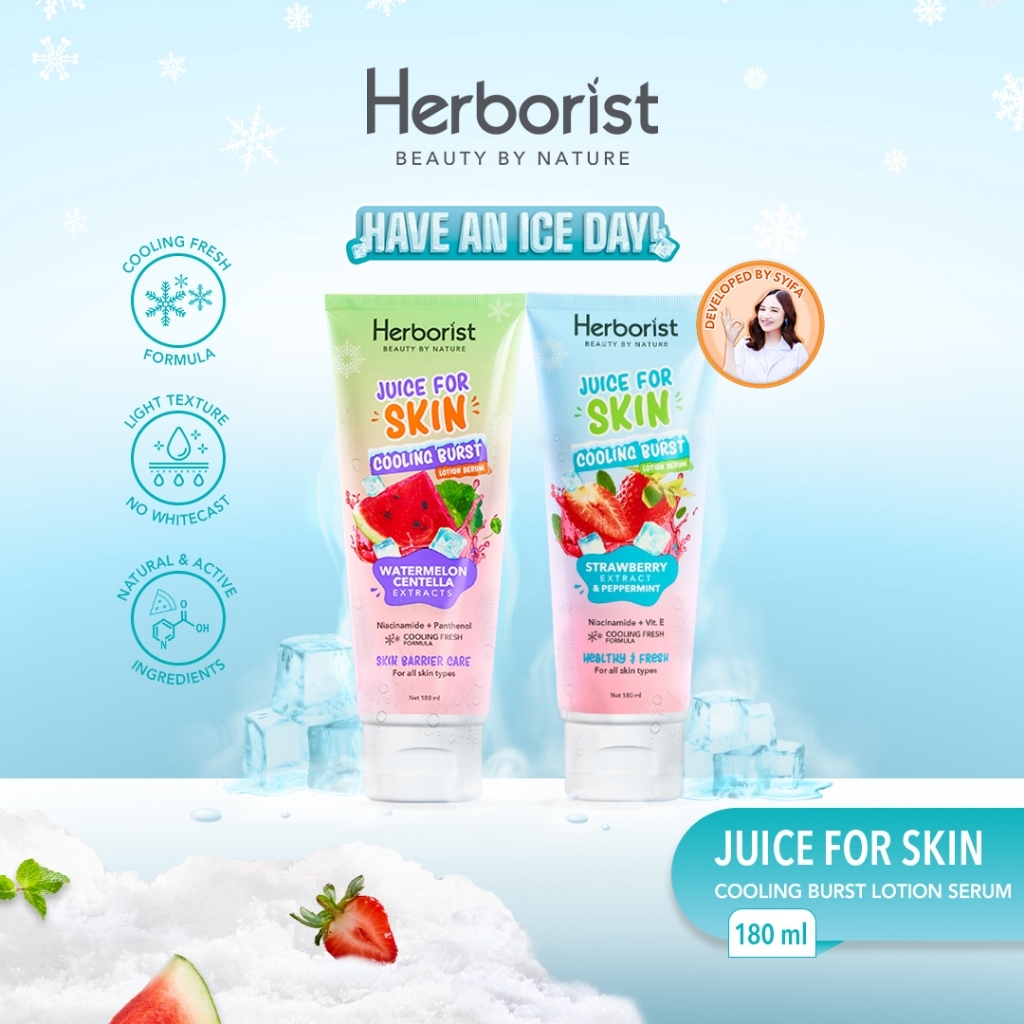 herborist juice for skin cooling burst lotion serum 180ml/body lotion/body serum herborist juice for skin cooling burst lotion serum 180ml/body lotion/body serum