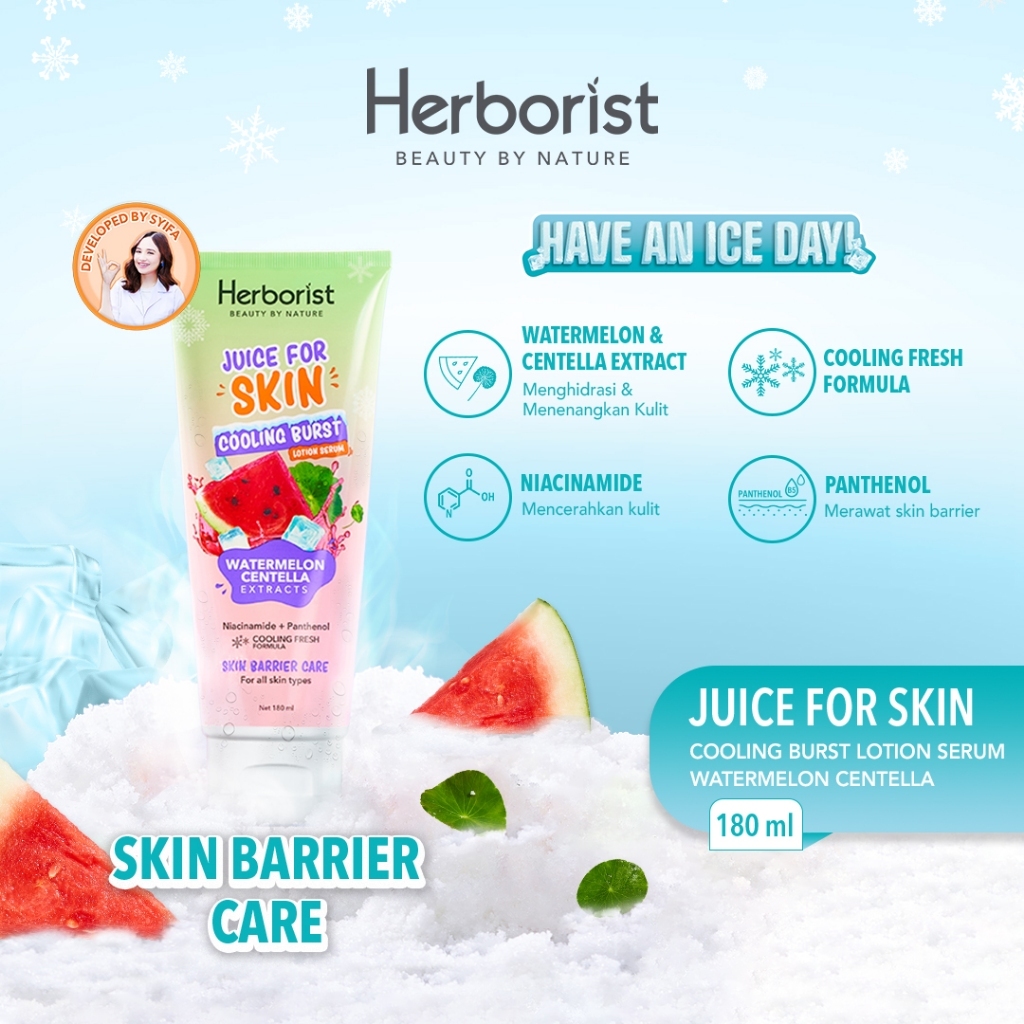 herborist juice for skin cooling burst lotion serum 180ml/body lotion/body serum herborist juice for skin cooling burst lotion serum 180ml/body lotion/body serum