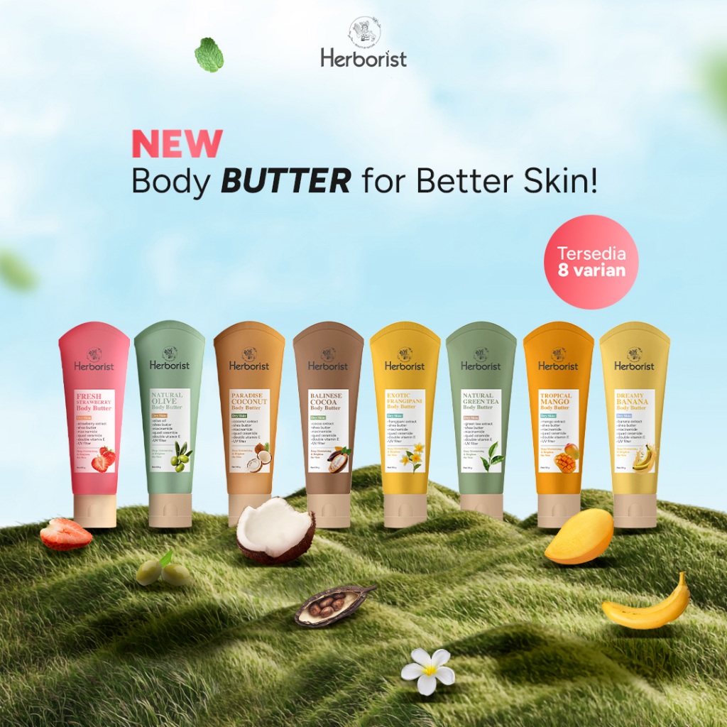 herborist body butter 80g/losion tubuh herborist body butter 80g/losion tubuh