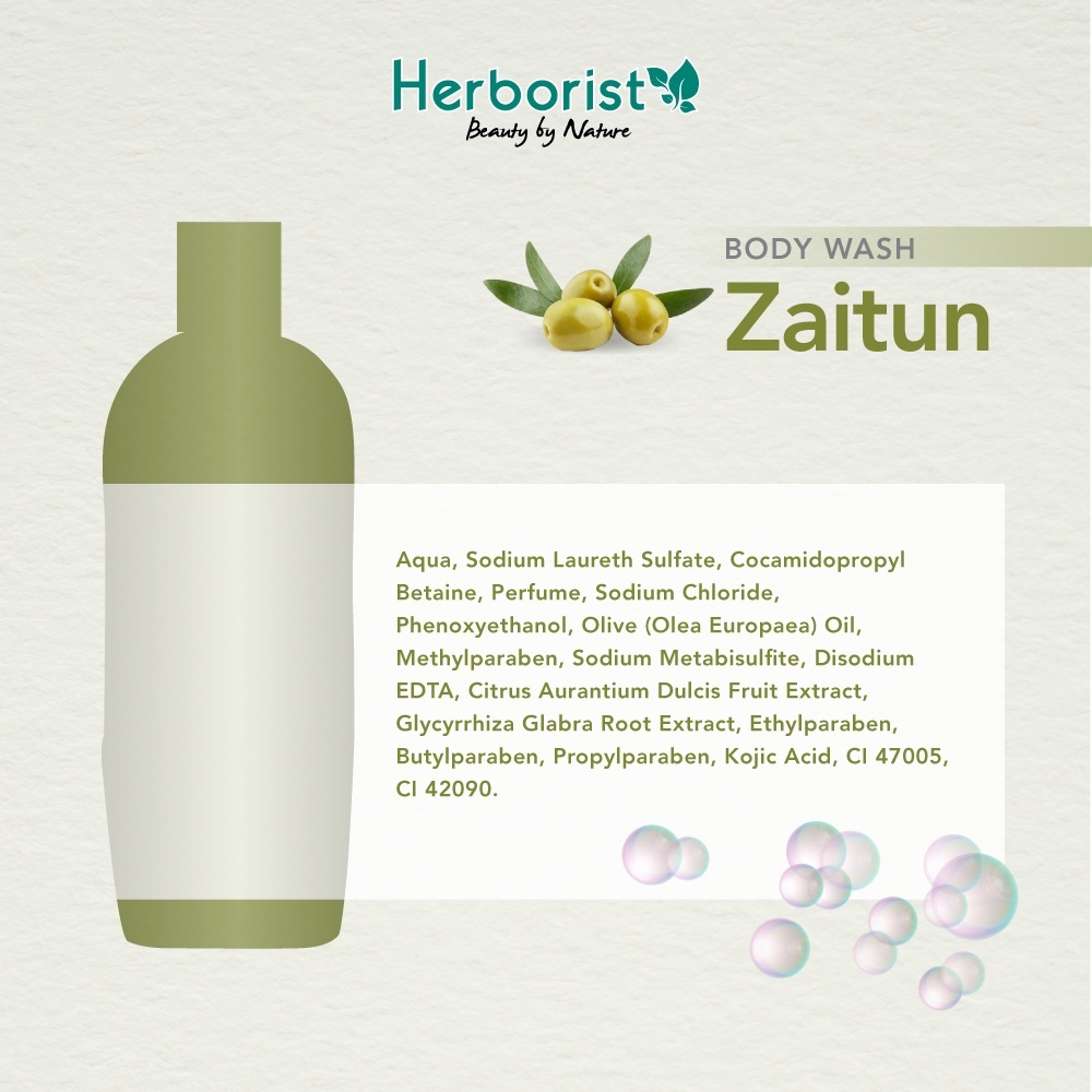 herborist body care body wash zaitun olive & aloe vera 250ml/sabun mandi herborist body care body wash zaitun olive & aloe vera 250ml/sabun mandi