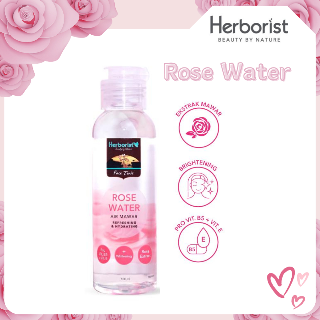 herborist rose water 100ml/air mawar herborist rose water 100ml/air mawar