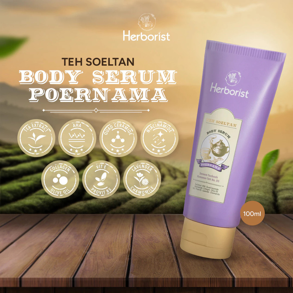 herborist teh soeltan body serum 100ml/losion tubuh herborist teh soeltan body serum 100ml/losion tubuh