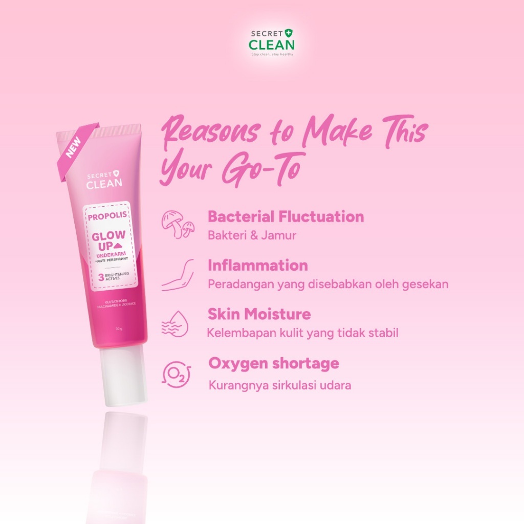 secret clean propolis glow up underarm 30g/deodorant secret clean propolis glow up underarm 30g/deodorant