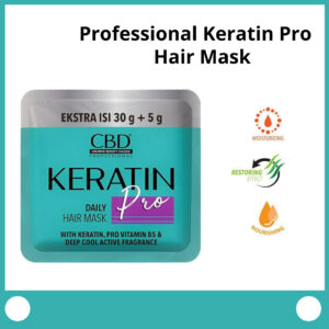 cbd professional keratin pro daily use hair mask 35gr/masker rambut