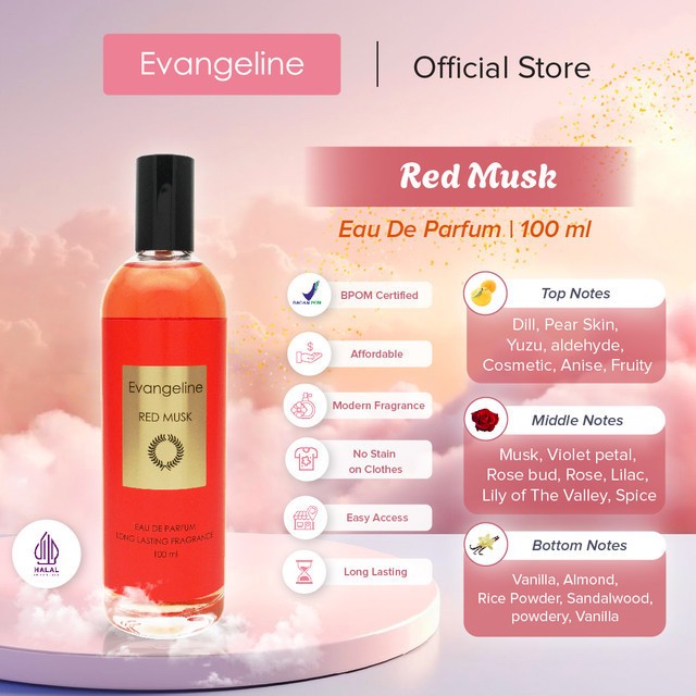 evangeline eau de parfum musk 100ml/parfum wanita evangeline eau de parfum musk 100ml/parfum wanita