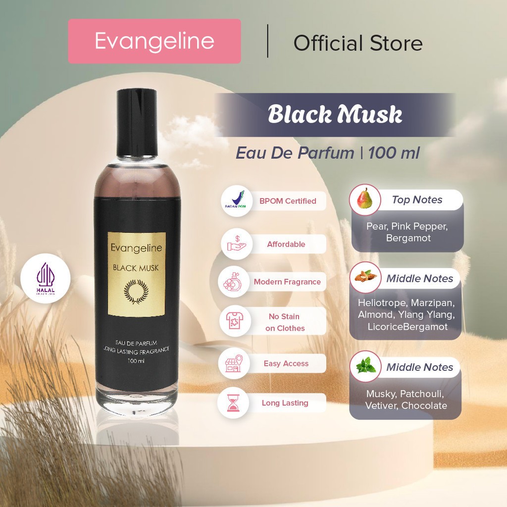 evangeline eau de parfum musk 100ml/parfum wanita evangeline eau de parfum musk 100ml/parfum wanita