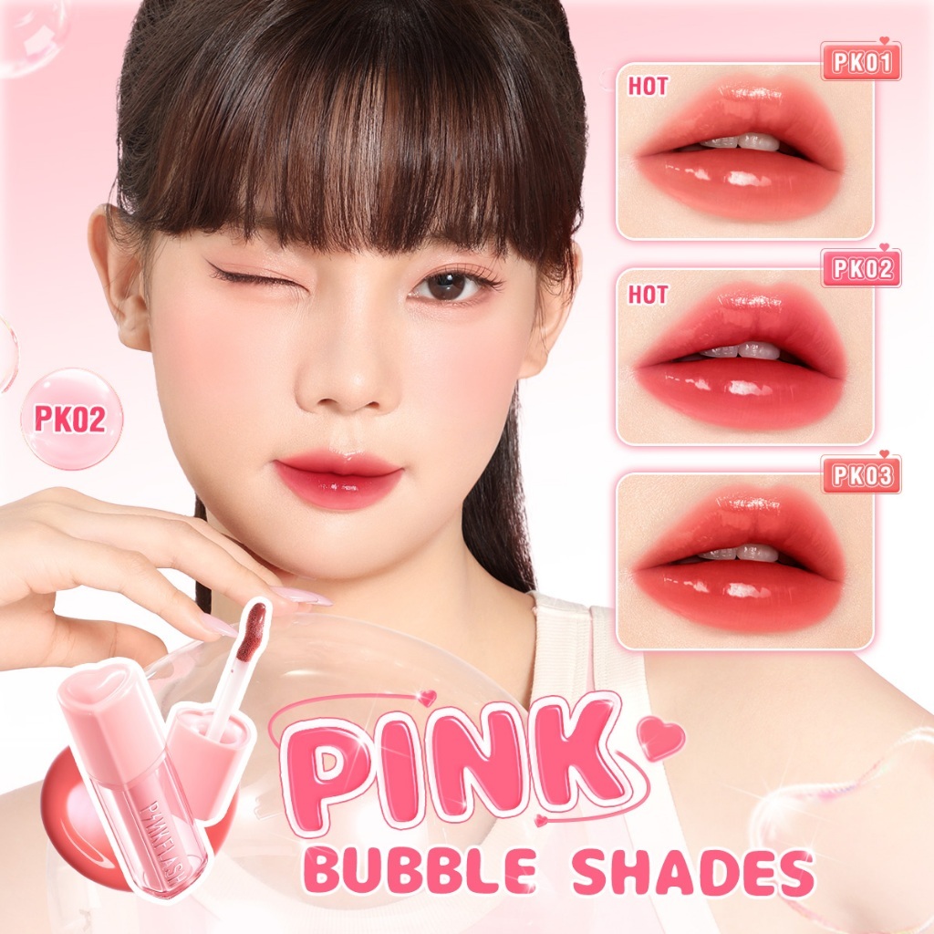 pinkflash transferproof bubble glowy tint/watery lip cream pinkflash transferproof bubble glowy tint/watery lip cream
