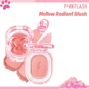 pinkflash mellow radiant blush matte/shimmer blush/perona pipi